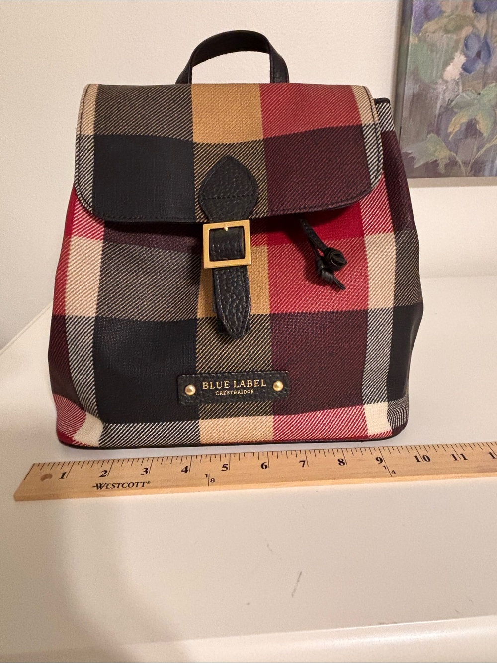 Blue Label Crestbridge Plaid Backpack former Burberry Blue Label Japan - Picture 4 of 16